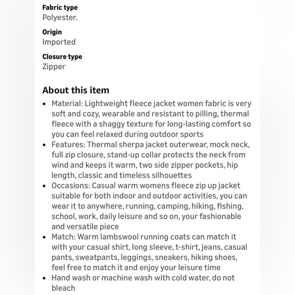 NWT Pink Fleece Sherpa Jacket-S - Picture 13 of 15